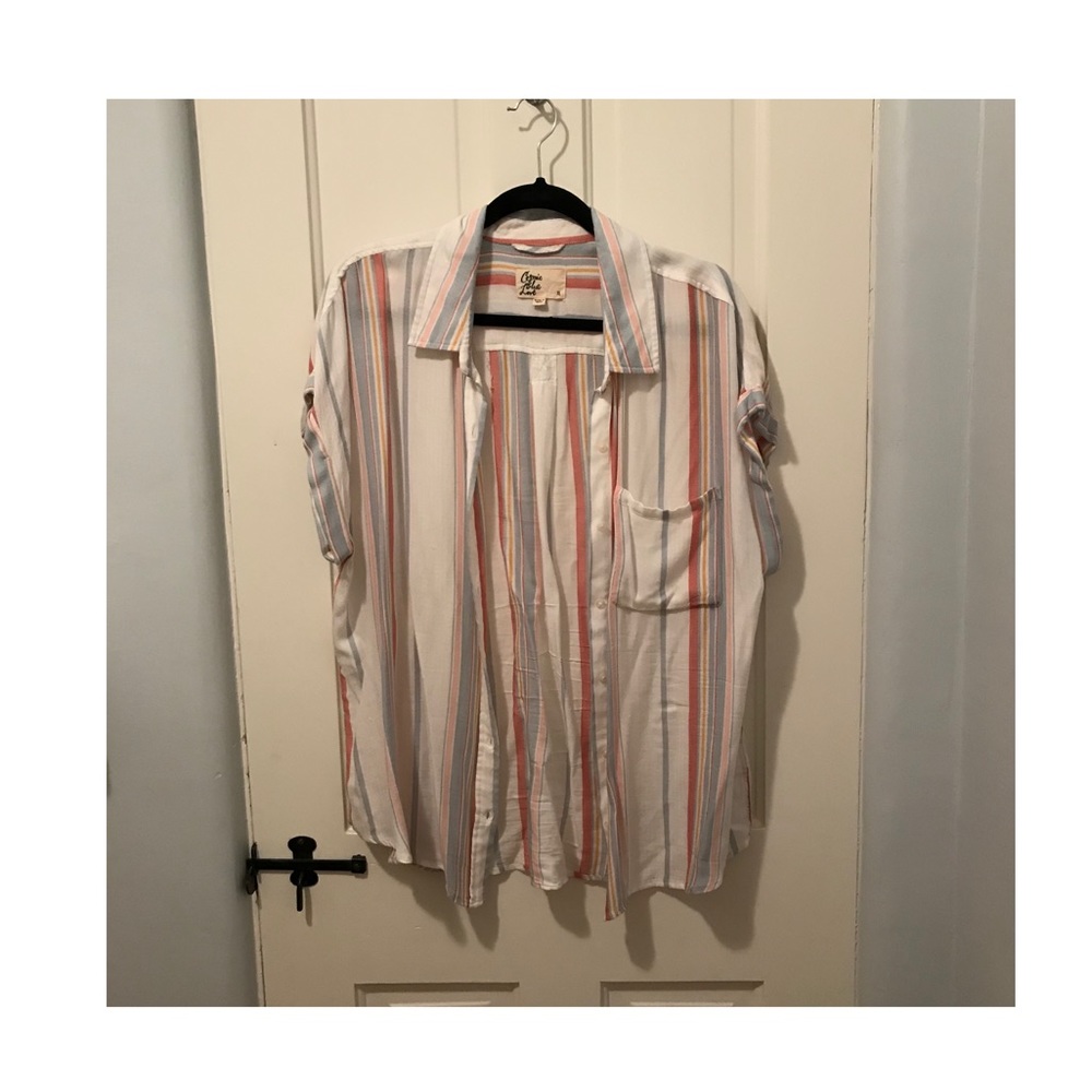 Pastel striped Button Down